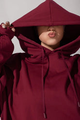 Pullover Cloud Hoodie - Crimson POPFLEX®